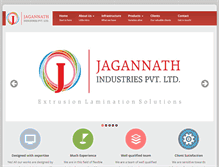 Tablet Screenshot of jagannathindustries.com